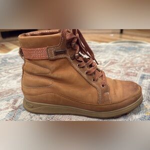 Chaco Brown Lace-Up Ankle Booties